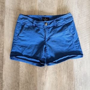 American Eagle Outfitters Blue Midi Shorts Size 2